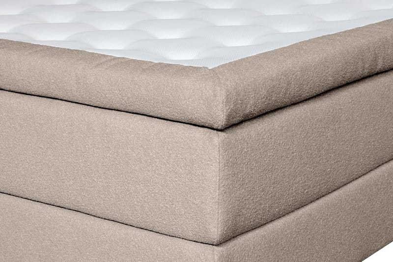 Oslo Lyx Sengpakke Kontinentalseng 180x200 cm Curved Sengegavl - Beige - Møbler - Senger - Kontinentalsenger