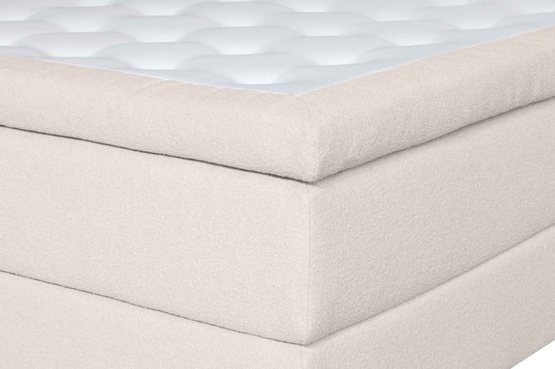 Oslo Lyx Sengpakke Kontinentalseng 180x200 cm Curved Sengegavl - Lys beige - Møbler - Senger - Kontinentalsenger
