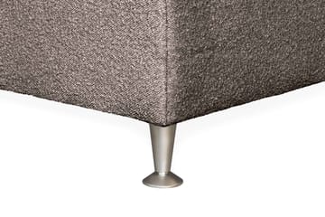 Oslo Lyx Sengpakke Kontinentalseng 180x200 cm Curved Sengegavl - Lys brun - Møbler - Senger - Kontinentalsenger