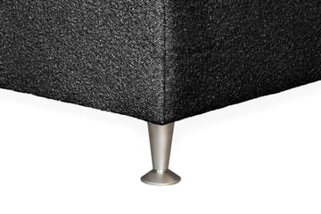 Oslo Lyx Sengpakke Kontinentalseng 180x200 cm Curved Sengegavl - Svart - Møbler - Senger - Kontinentalsenger