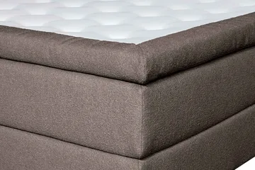 Oslo Lyx Sengpakke Kontinentalseng 180x200 cm Knappet Sengegavl - Lys brun - Møbler - Senger - Kontinentalsenger