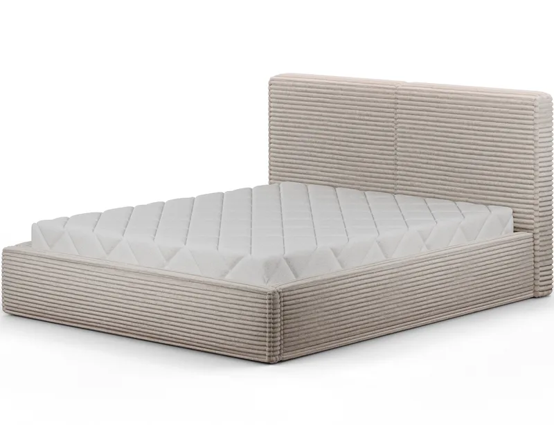 Pesillo sengeramme med oppbevaring 140x200 cm, svart