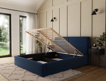 Pesillo sengeramme med oppbevaring 140x200 cm - svart - Møbler - Senger - Senger med oppbevaring