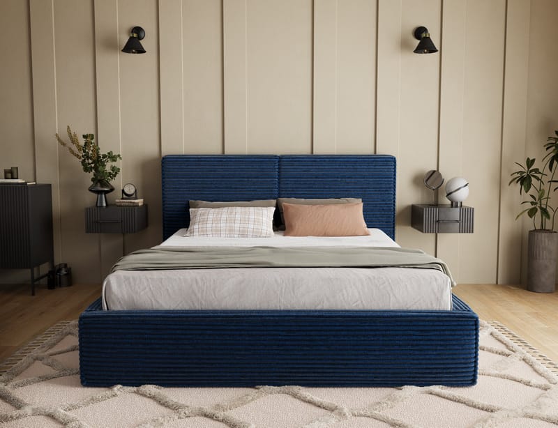 Pesillo sengeramme med oppbevaring 140x200 cm - svart - Møbler - Senger - Senger med oppbevaring