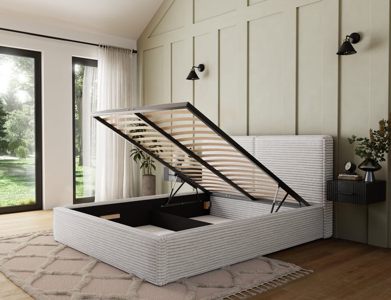 Pesillo sengeramme med oppbevaring 140x200 cm - svart - Møbler - Senger - Senger med oppbevaring