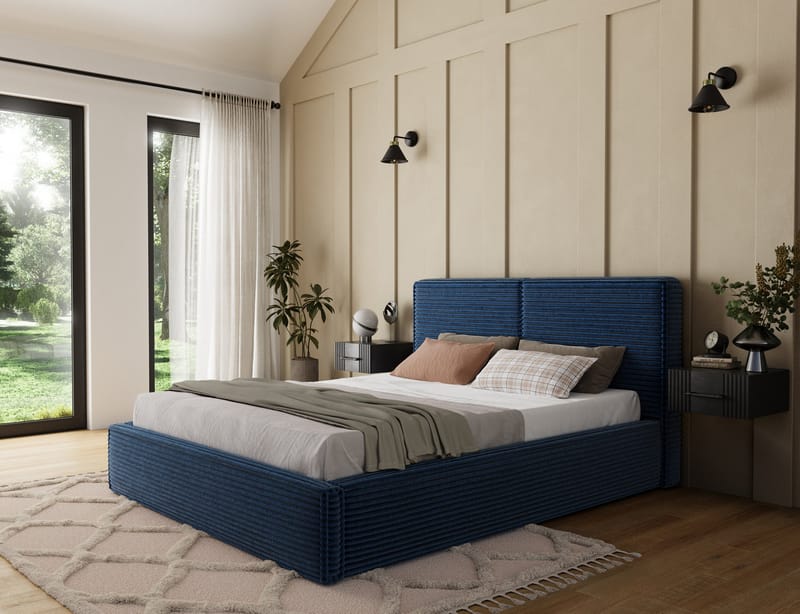 Pesillo sengeramme med oppbevaring 140x200 cm - svart - Møbler - Senger - Senger med oppbevaring