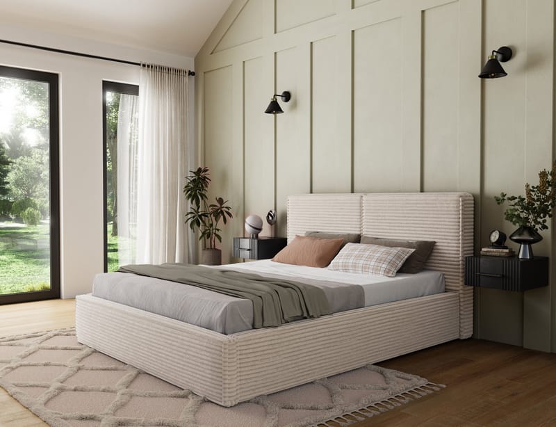 Pesillo sengeramme med oppbevaring 160x200 cm - svart - Møbler - Senger - Senger med oppbevaring