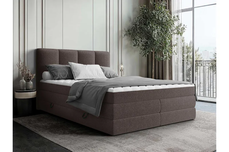 Pinta Oppbevaringsseng 180x200 cm, Brun