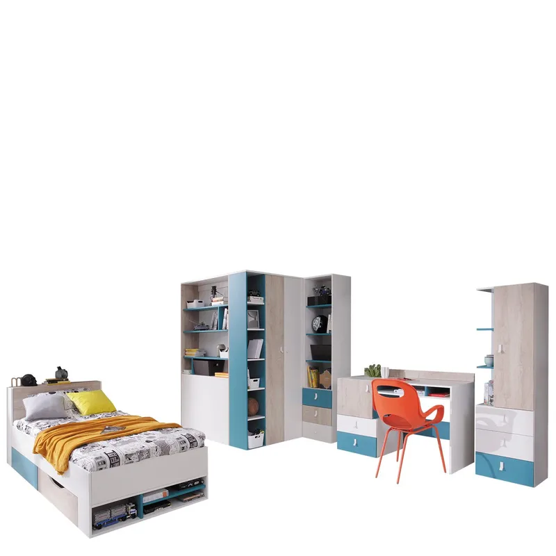 Planeta Møbelsett for Soverom med Belysning