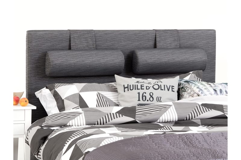 Prime Komplett Sengepakke 160x200 cm - Mørkegrå - Møbler - Senger - Dobbeltsenger