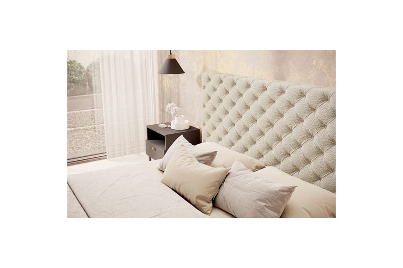 Princce Sengeramme 140x200 cm - Beige - Møbler - Senger - Senger med oppbevaring