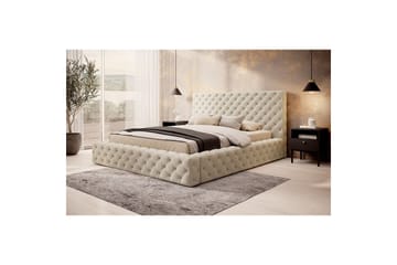 Princce Sengeramme 140x200 cm - Beige - Møbler - Senger - Senger med oppbevaring
