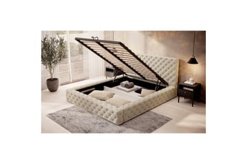 Princce Sengeramme 140x200 cm - Beige - Møbler - Senger - Senger med oppbevaring