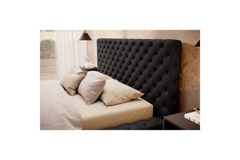 Princce Sengeramme 140x200 cm - Grå - Møbler - Senger - Senger med oppbevaring