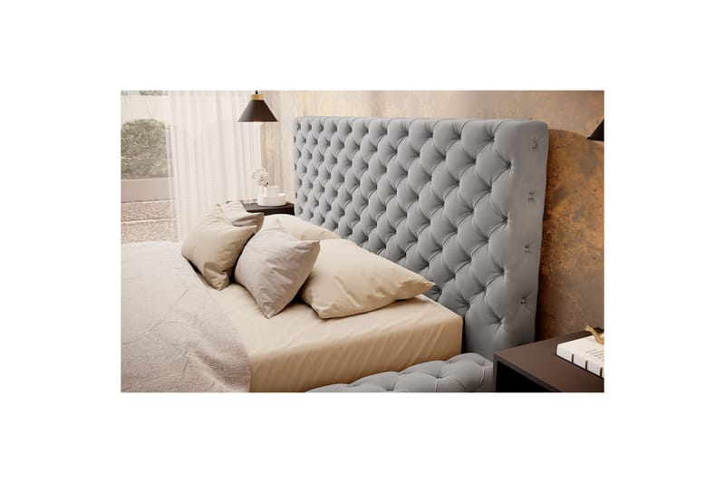 Princce Sengeramme 140x200 cm - Svart-hvit - Møbler - Senger - Senger med oppbevaring