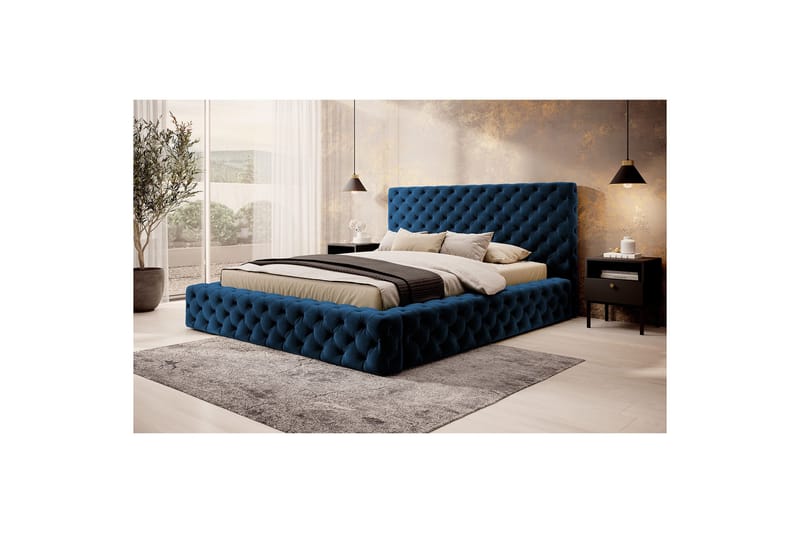 Princce Sengeramme 160x200 cm - Antrasitt - Møbler - Senger - Senger med oppbevaring