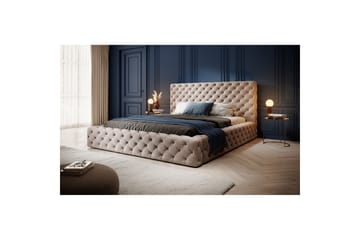 Princce Sengeramme 160x200 cm - Beige - Møbler - Senger - Senger med oppbevaring