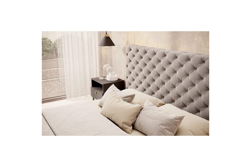 Princce Sengeramme 160x200 cm - Beige - Møbler - Senger - Senger med oppbevaring