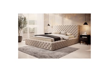 Princce Sengeramme 160x200 cm - Beige - Møbler - Senger - Senger med oppbevaring