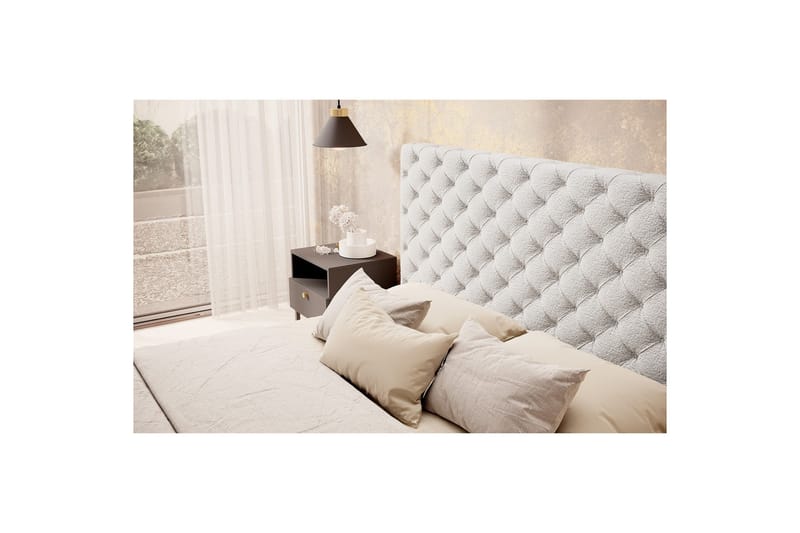 Princce Sengeramme 160x200 cm - Svart-hvit - Møbler - Senger - Senger med oppbevaring