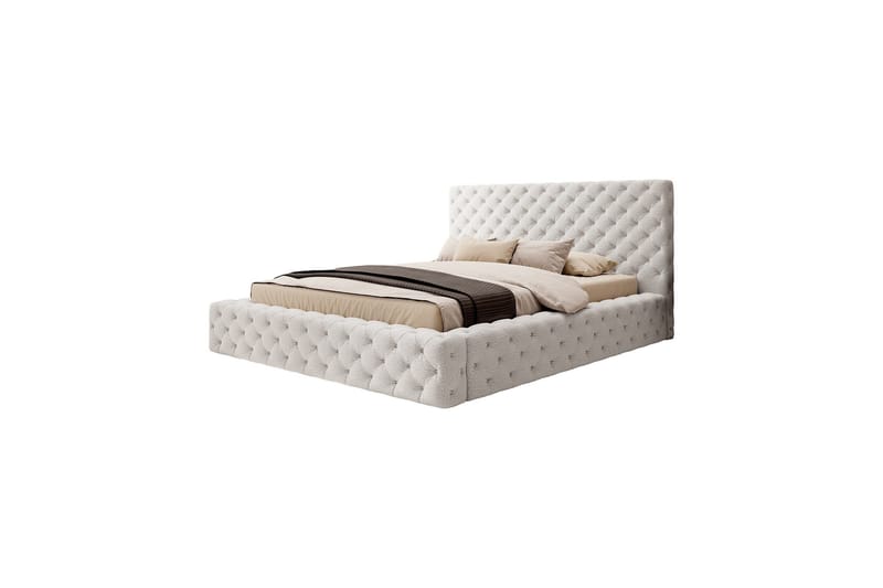 Princce Sengeramme 180x200 cm - Svart-hvit - Møbler - Senger - Senger med oppbevaring