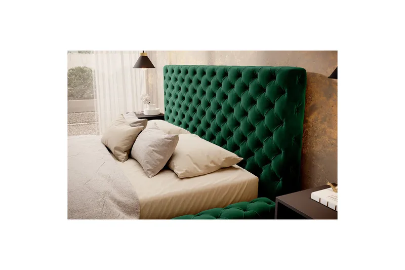 Princce Sengeramme 180x200 cm - Svart-hvit - Møbler - Senger - Senger med oppbevaring