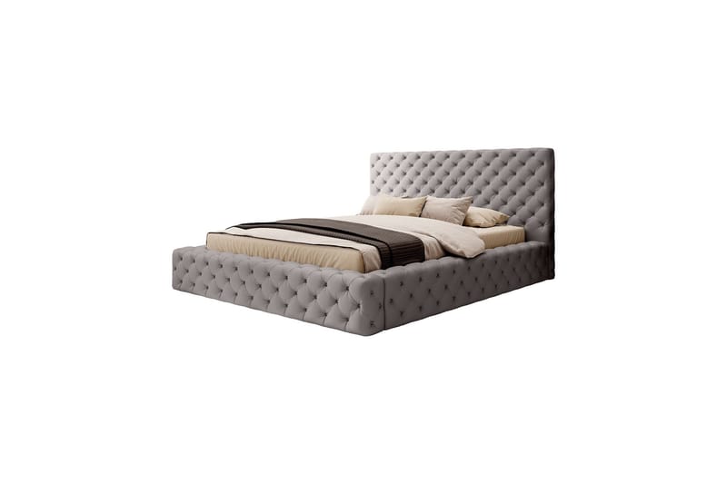 Princce Sengeramme 180x200 cm - Svart-hvit - Møbler - Senger - Senger med oppbevaring