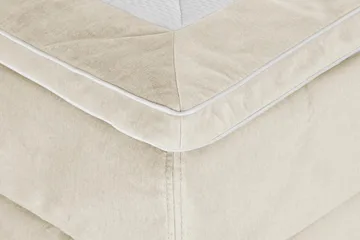 Princess Kontinentalseng 140x200cm - Beige/Fløyel - Møbler - Senger - Kontinentalsenger