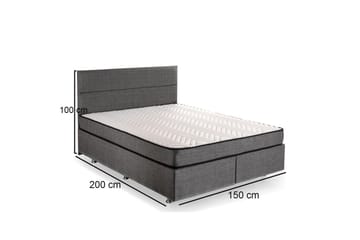 Quarel Seng Pakke Ramme Seng 150x200 cm - Grå - Møbler - Senger - Rammeseng