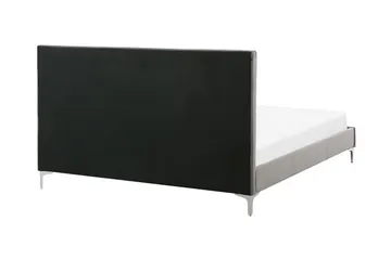 Amberta Rammeseng 140x200 cm - Fløyel/Grå - Møbler - Senger - Sengeramme & sengestamme