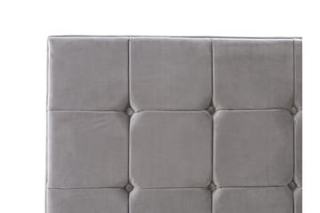 Amberta Rammeseng 140x200 cm - Fløyel/Grå - Møbler - Senger - Rammeseng