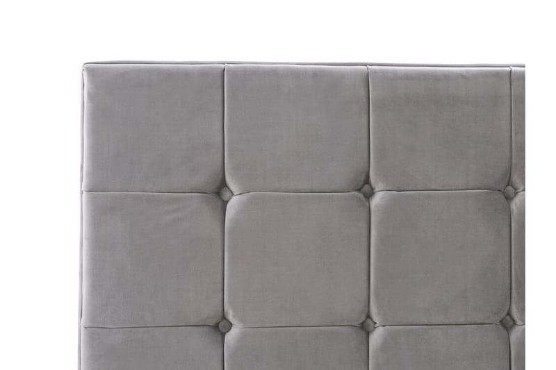 Amberta Rammeseng 140x200 cm - Fløyel/Grå - Møbler - Senger - Rammeseng