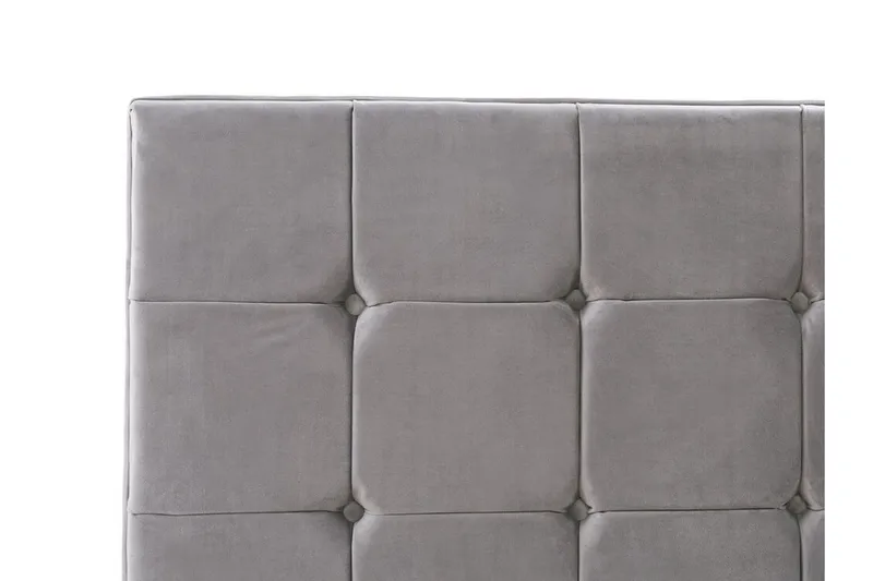 Amberta Rammeseng 140x200 cm - Fløyel/Grå - Møbler - Senger - Sengeramme & sengestamme