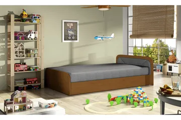 Bohi Rammeseng 80x200 cm - Grå - Møbler - Senger - Senger med oppbevaring