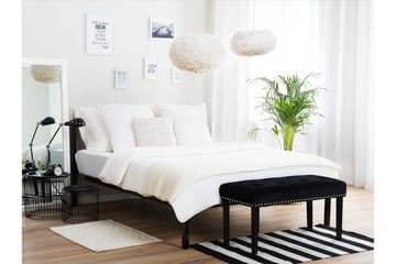 Cusset Dobbeltseng 160 | 200 cm - Svart - Møbler - Senger - Rammeseng