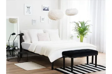 Cusset Dobbeltseng 160 | 200 cm - Svart - Møbler - Senger - Rammeseng