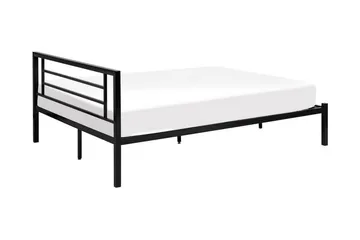 Cusset Dobbeltseng 160 | 200 cm - Svart - Møbler - Senger - Rammeseng
