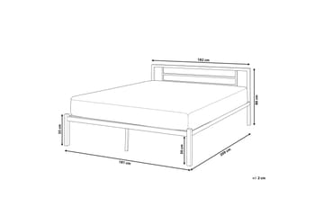 Cusset Dobbeltseng 180|200 Cm - Rød - Møbler - Senger - Sengeramme & sengestamme