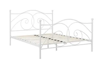 Dinard Dobbeltseng 160|200 Cm - Hvit - Møbler - Senger - Sengeramme & sengestamme