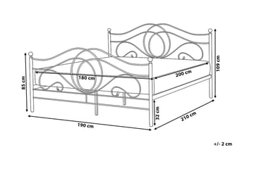 Dobbelseng Lyra 180|200 Cm - Møbler - Senger - Rammeseng