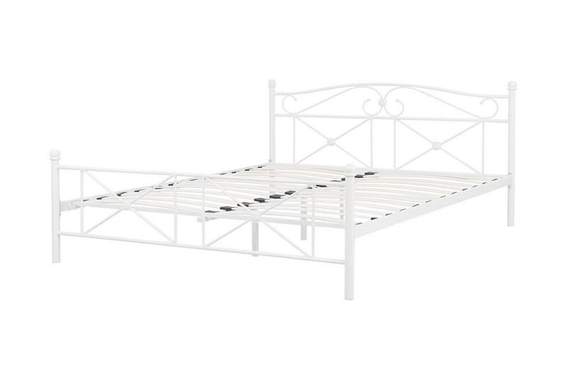 Dobbeltseng Askersred 140x200 cm - Hvit - Møbler - Senger - Sengeramme & sengestamme