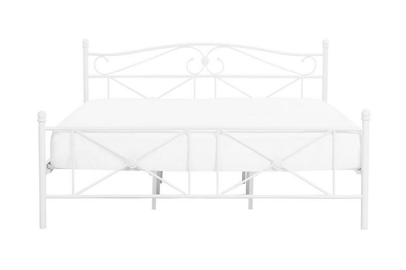 Dobbeltseng Askersred 140x200 cm - Hvit - Møbler - Senger - Sengeramme & sengestamme