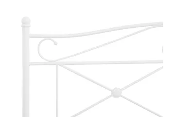 Dobbeltseng Askersred 140x200 cm - Hvit - Møbler - Senger - Sengeramme & sengestamme
