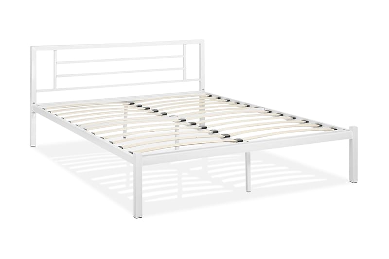 Dobbeltseng Cusset 160 | 200 cm - Hvit - Møbler - Senger - Rammeseng
