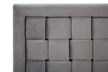 Dobbeltseng Darhult 140x200 cm - Grå - Møbler - Senger - Sengeramme & sengestamme