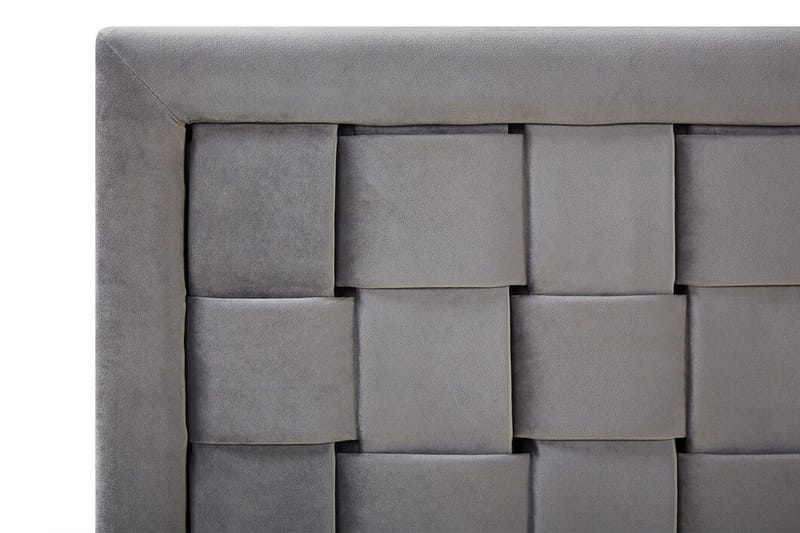 Dobbeltseng Darhult 140x200 cm - Grå - Møbler - Senger - Sengeramme & sengestamme