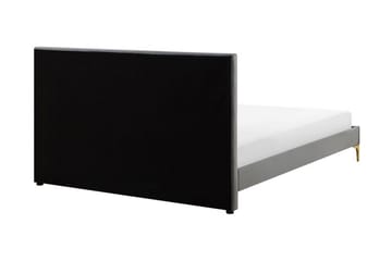 Dobbeltseng Darhult 140x200 cm - Grå - Møbler - Senger - Sengeramme & sengestamme