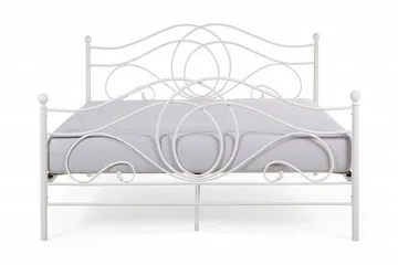 Dobbeltseng Lyra 160 - Hvit - Møbler - Senger - Sengeramme & sengestamme