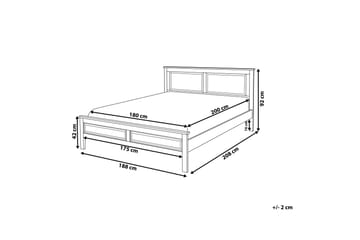 Dobbeltseng Olivet 180 | 200 cm - Blå - Møbler - Senger - Rammeseng