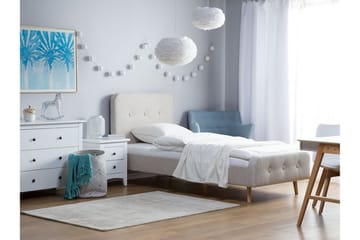 Dobbeltseng Rennes 90 | 200 cm - Beige - Møbler - Senger - Rammeseng